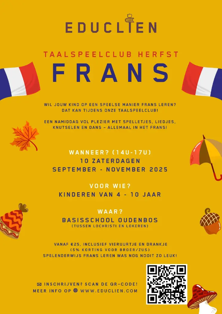 TaalSpeelClub Herfst: 1 namiddag 14u-17u 