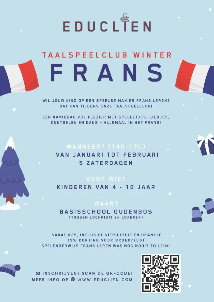 TaalSpeelClub Winter: 1 namiddag 14u-17u 